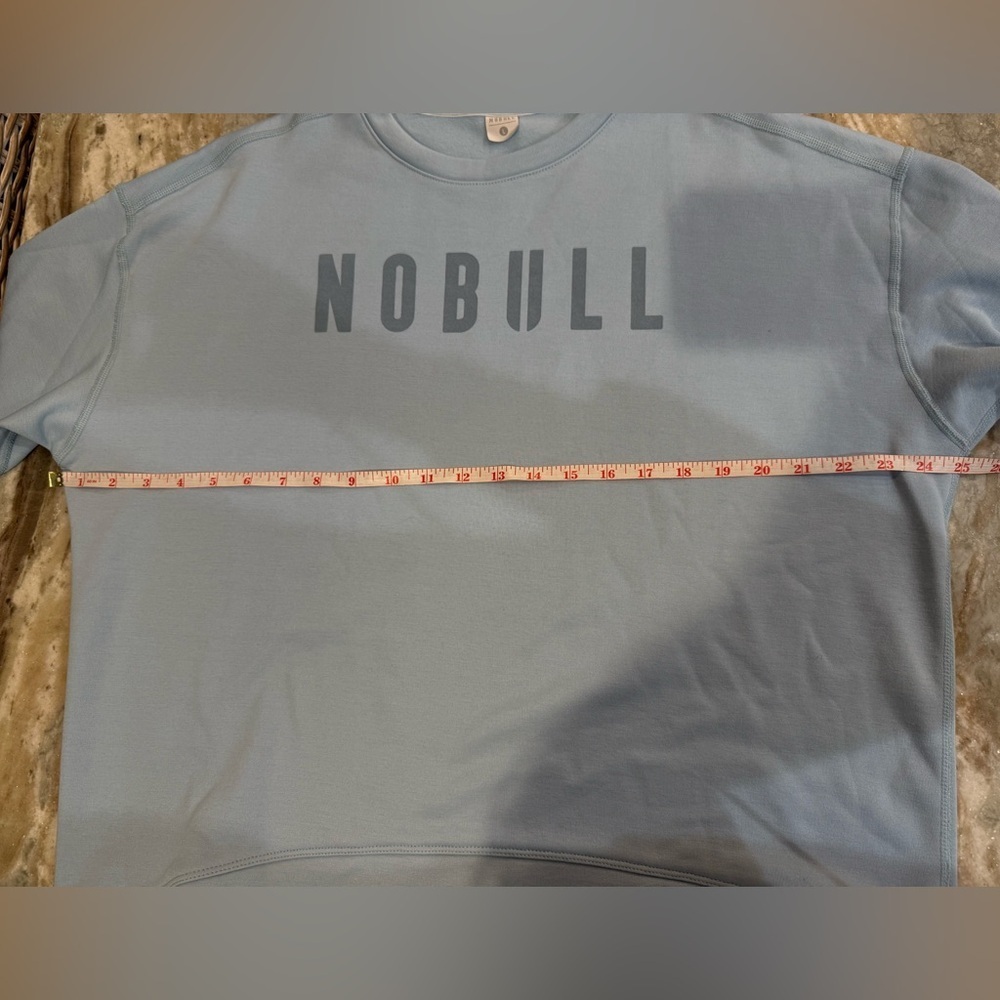 NWT Women’s NOBULL light blue Crew pullover sweatshirt- Size large - Picture 7 of 10